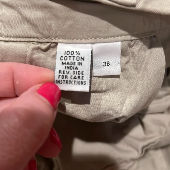 Save Khaki Flat Front Men's Chino Pants 36 Waist 32 1/2" Length - Picture 4 of 9